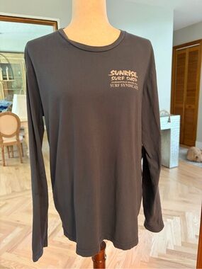 Long Sleeve Blue Gray Men's T-Shirt - Dark Gray Sunrise Surf Shop
